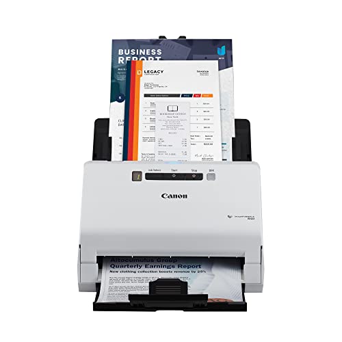 Canon imageFORMULA R40 Office Document Scanner Receipt Edition, for PC and Mac, Scan & Extract Data to QuickBooks Online